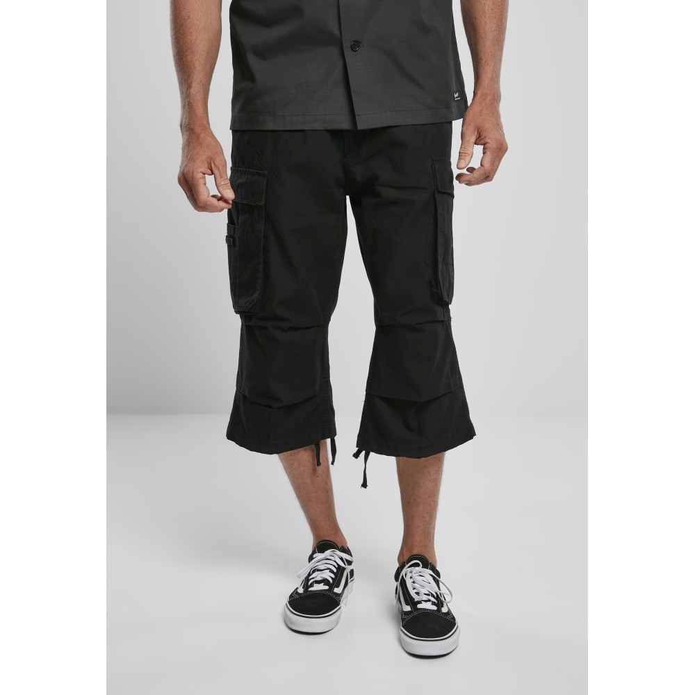 Brandit - Industry Vintage Cargo Pantalon 3/4 - Noir